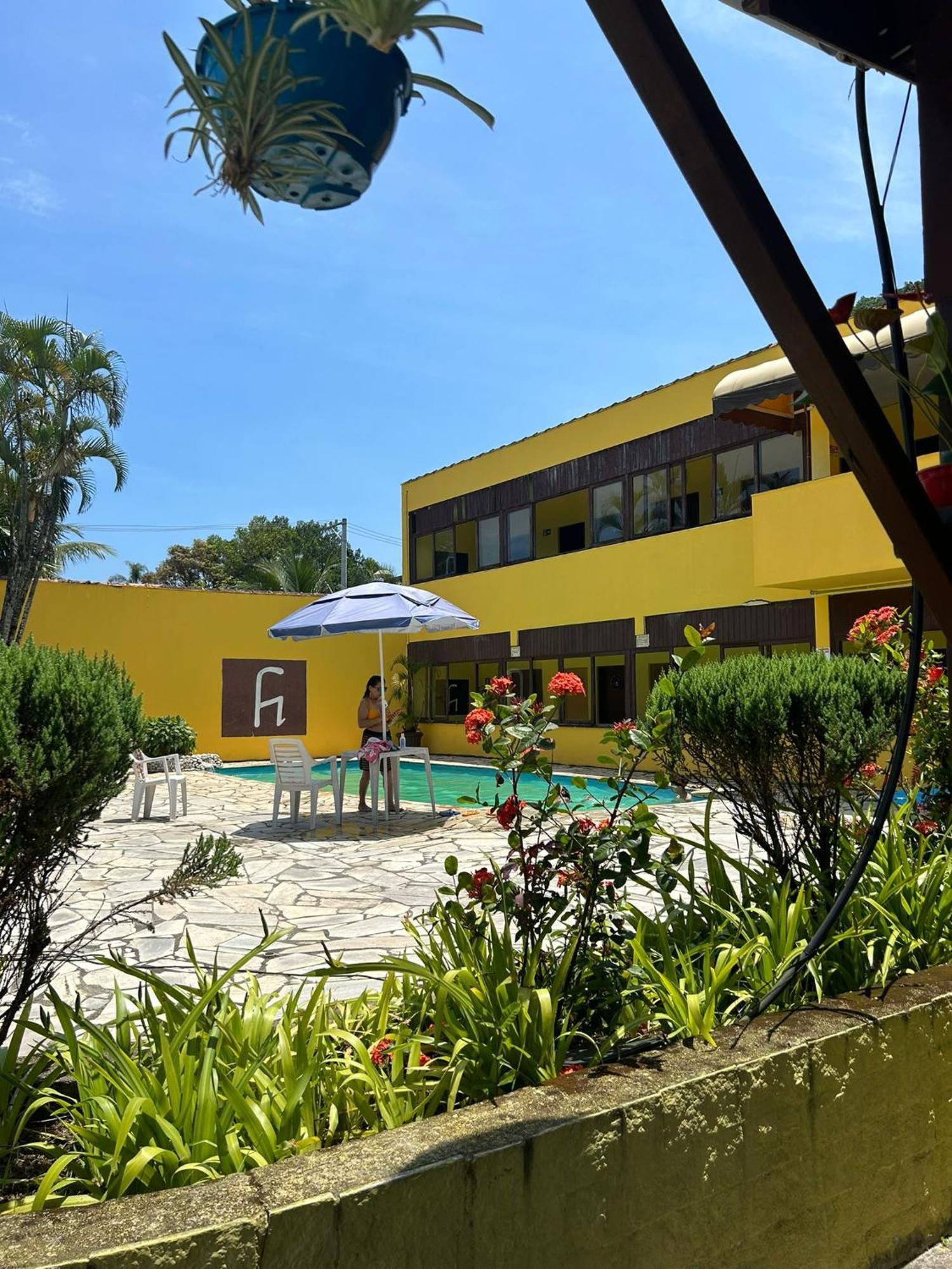 Pousada E Restaurante Frente Mar H Guaruja Bagian luar foto